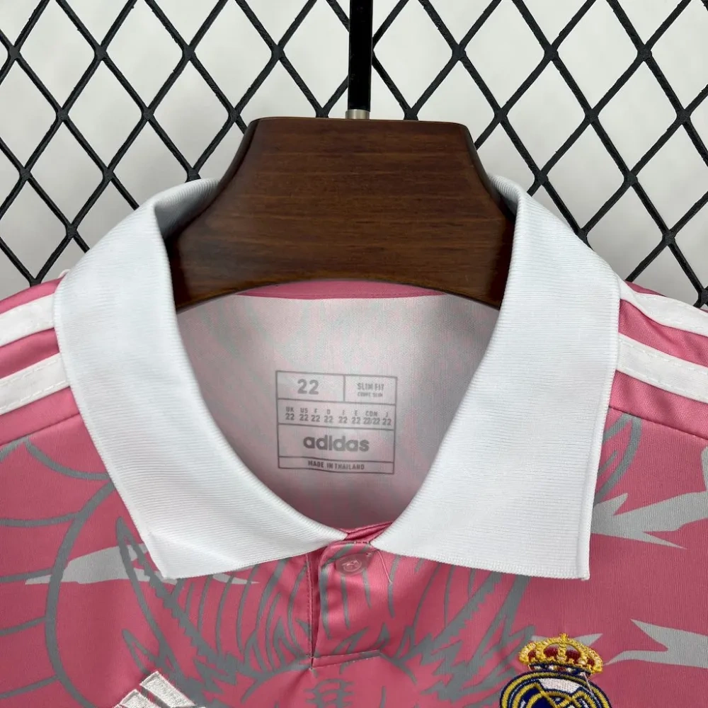 23-24 Real Madrid Pink Dragon Fan Special Edition Kid Kit football jersey