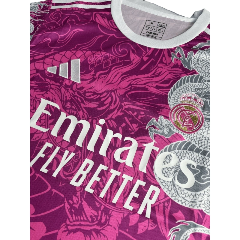 25-26 Real Madrid Pink Dragon Edition Football Shirt Fan Special