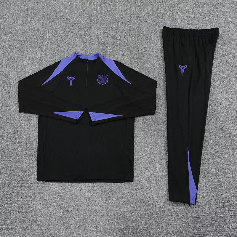 25-26 Barcelona x Kobe Bryant Training Kits Long Football Tracksuits