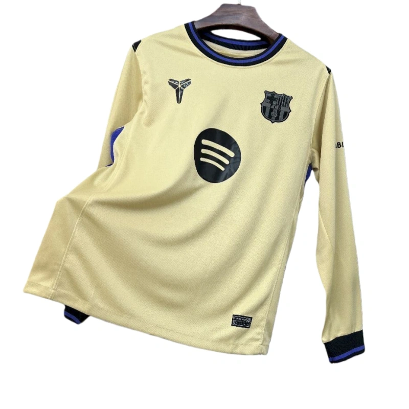 Barcelona Away Long sleeves Football Jersey 2025-26 Fan version
