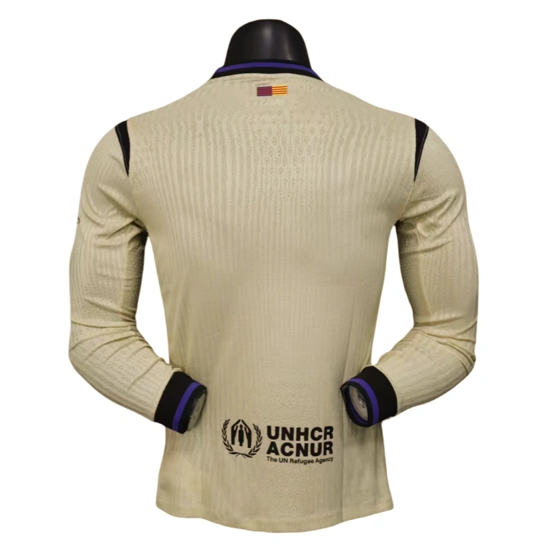 Barcelona Away Long sleeves football Jersey 2025-26 player version