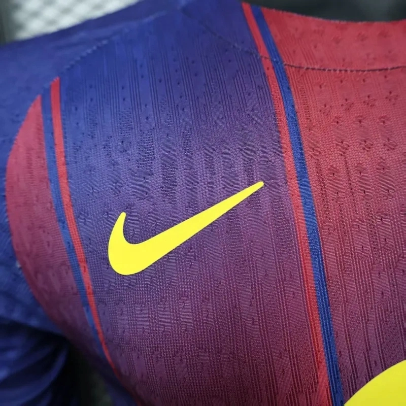 Barcelona Home Long Sleeve soccer jerseys 2025-26 Player Version
