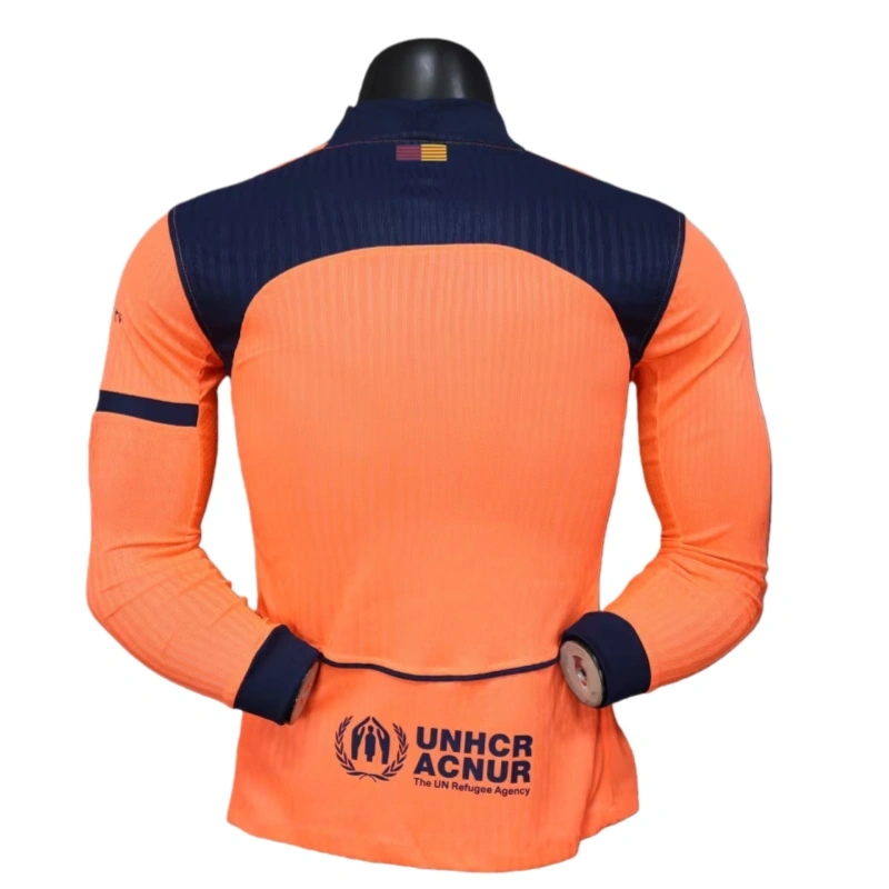 Barcelona Third Away Long Sleeve Football Shirt 2025-26 Player Edition