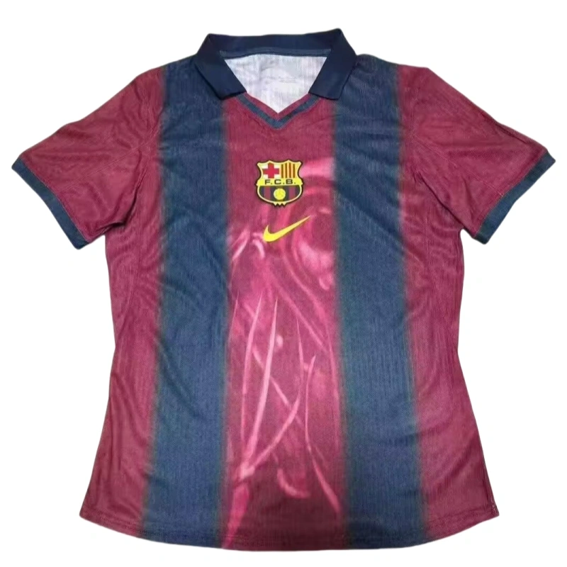 Barcelona X Travis Scott Home Shirt Player Version Soccer Jersey 25-26 Non-Customize （Custom numbers are not supported）