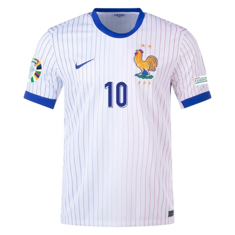 France Away Jersey Euro 2024 MBAPPE #10 GIROUD #9 GRIEZMANN #7 Soccer Apparel