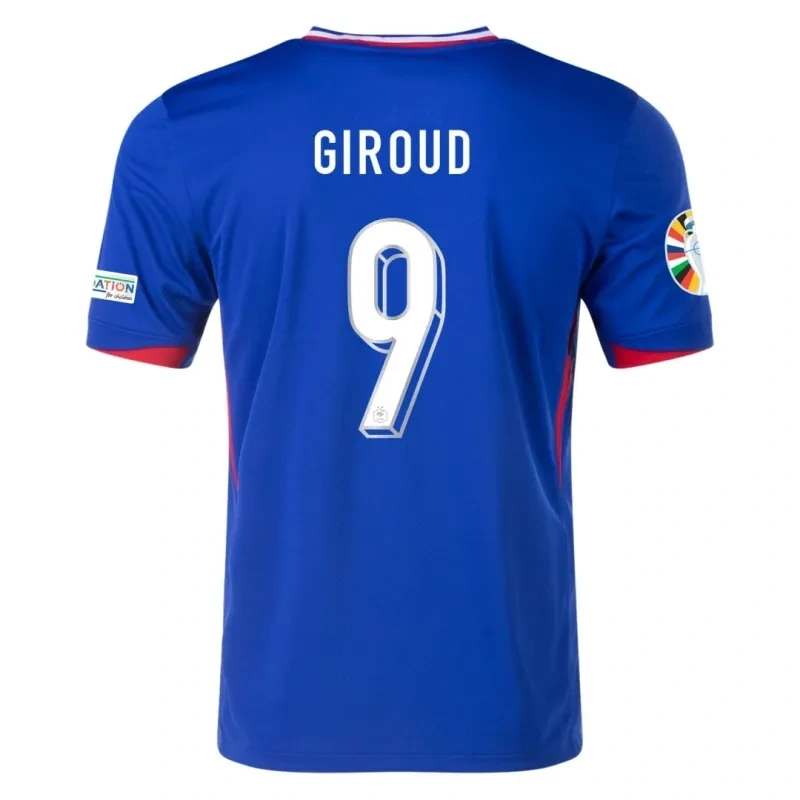France Home Jersey Euro 2024 MBAPPE #10 GIROUD #9 GRIEZMANN #7 Soccer Apparel
