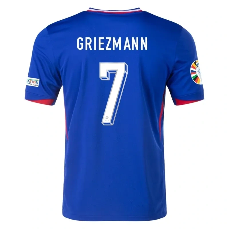 France Home Jersey Euro 2024 MBAPPE #10 GIROUD #9 GRIEZMANN #7 Soccer Apparel