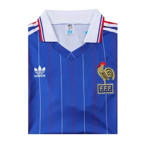 1982 France Rertro Jersey Home World Cup