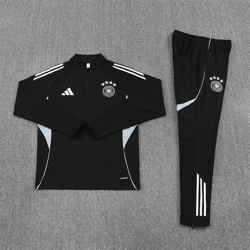 2025 Germany Black Training Kits Long Football Track suits