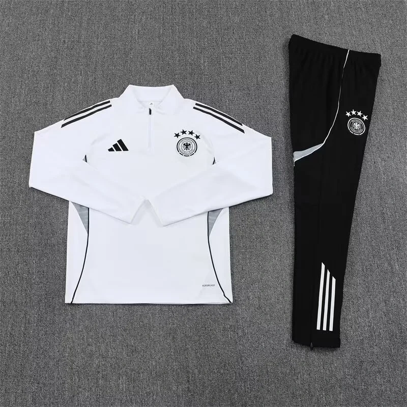 2025 Germany White Training Kits Long Football Track suits