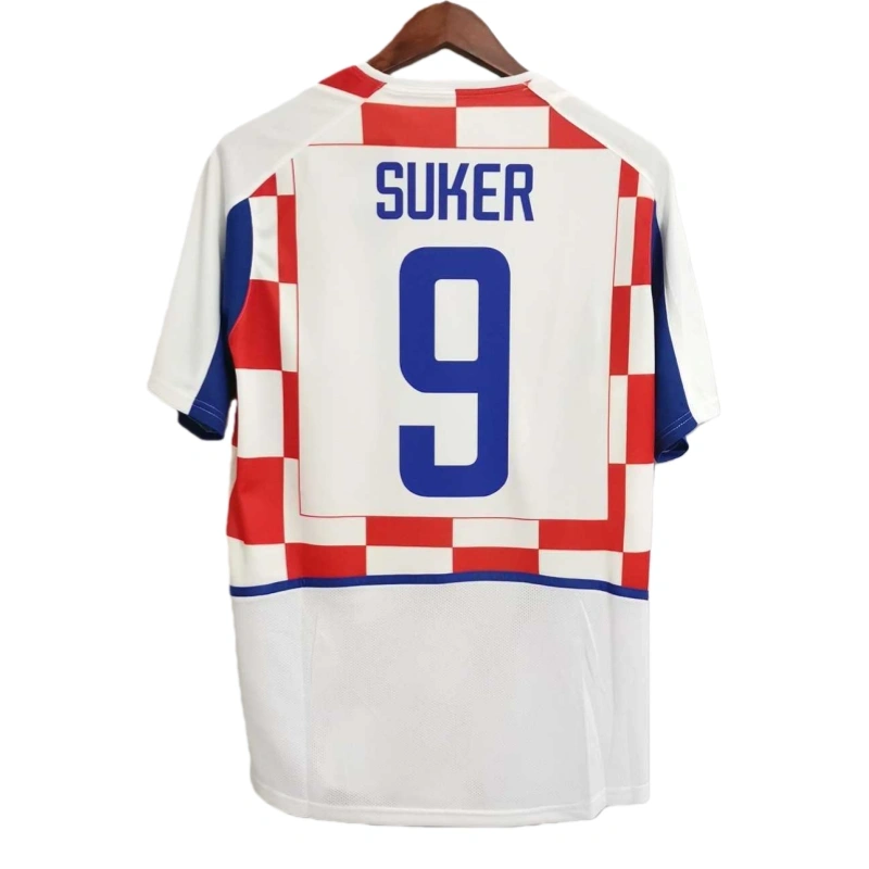 2002 Croatia Home Retro Football jersey
