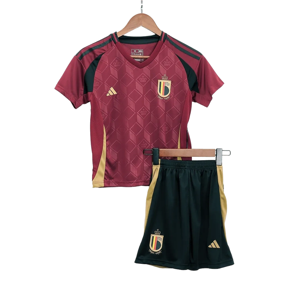 Kids Belgium Home Jersey Kit Euro 2024