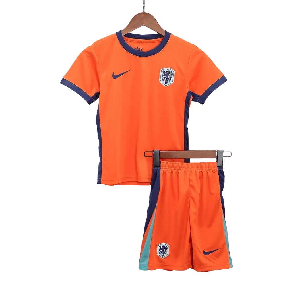 Kids Netherlands Home Jersey Kit Euro 2024