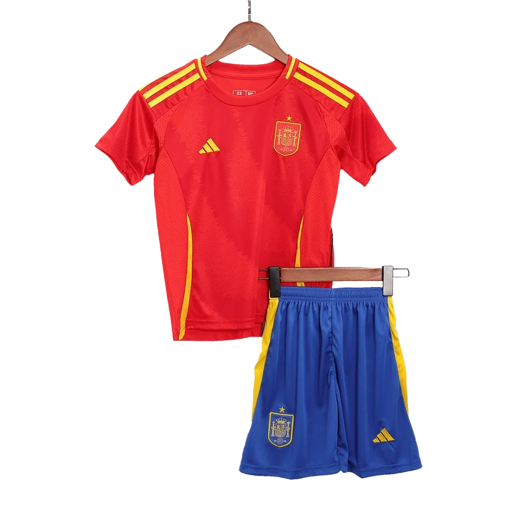 Kids Spain Home Kit EURO 2024 Youth Apparels