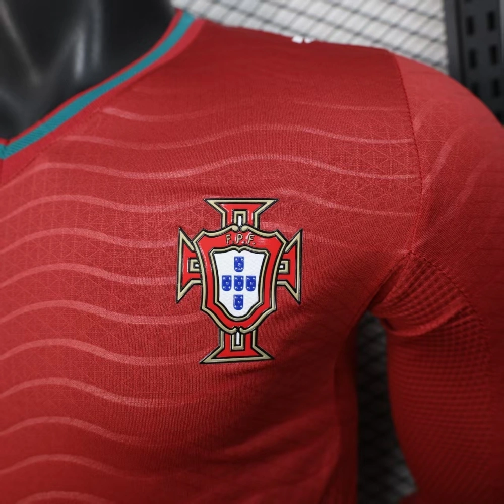 2026 Portugal World Cup Home Long Sleeve Football jersey Player version