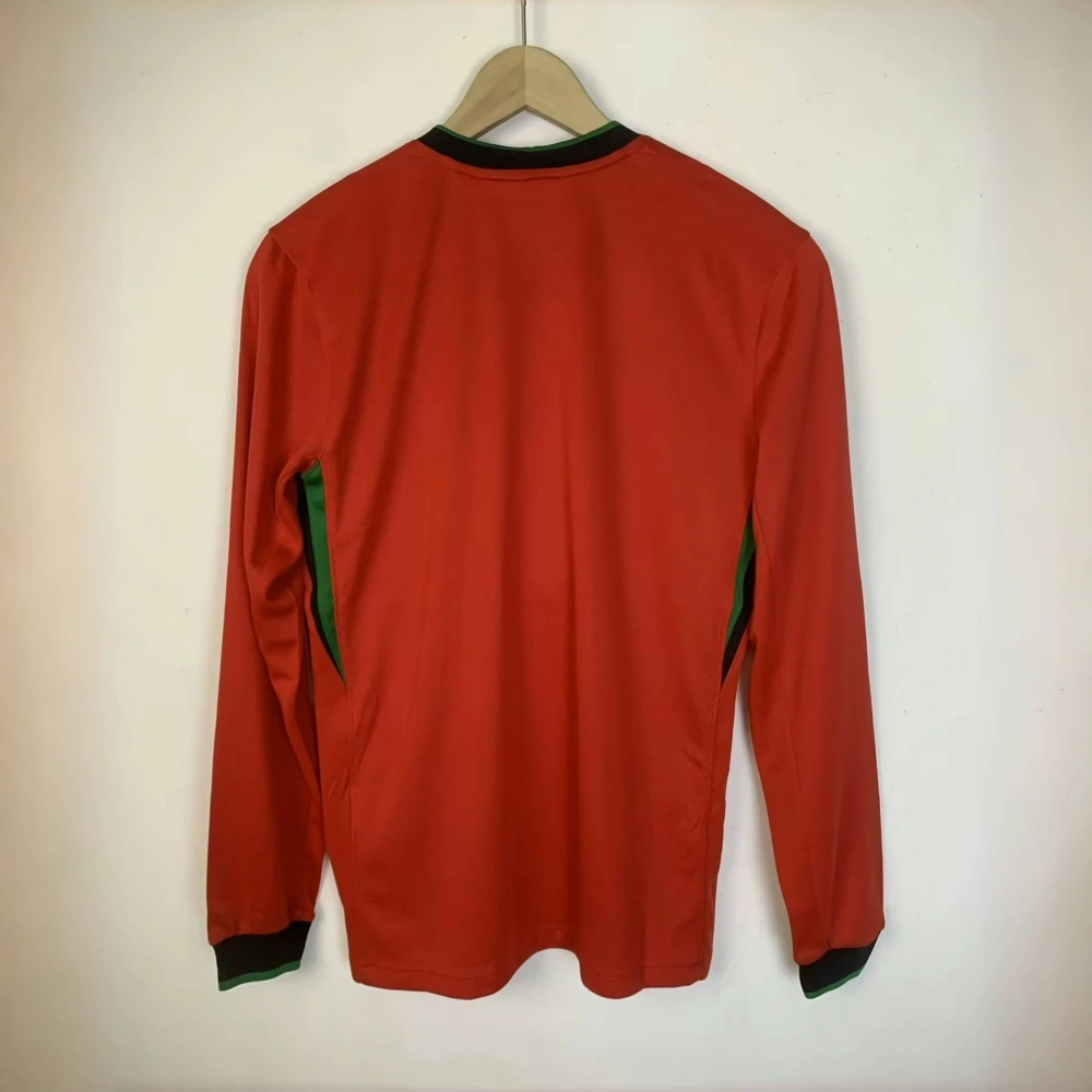 2024 Portugal Home Long Sleeve Jersey Euro