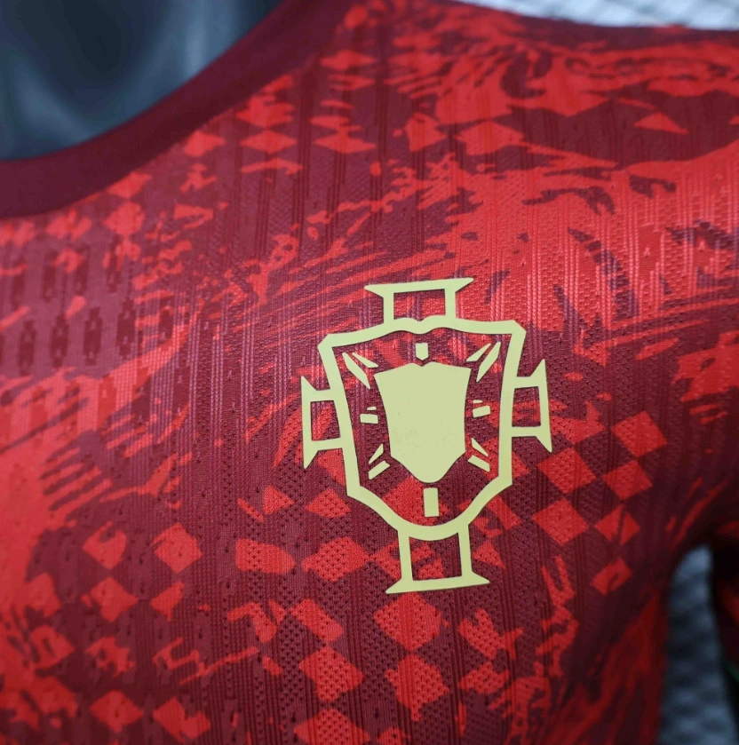 2025 Portugal Red Flower Special Edition Player Version Shirt