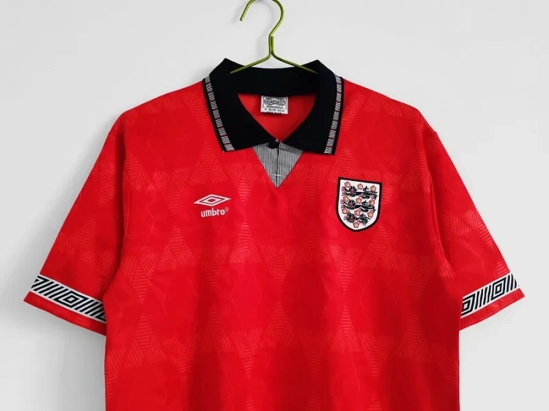1990 England Retro Jersey Away Replica World Cup