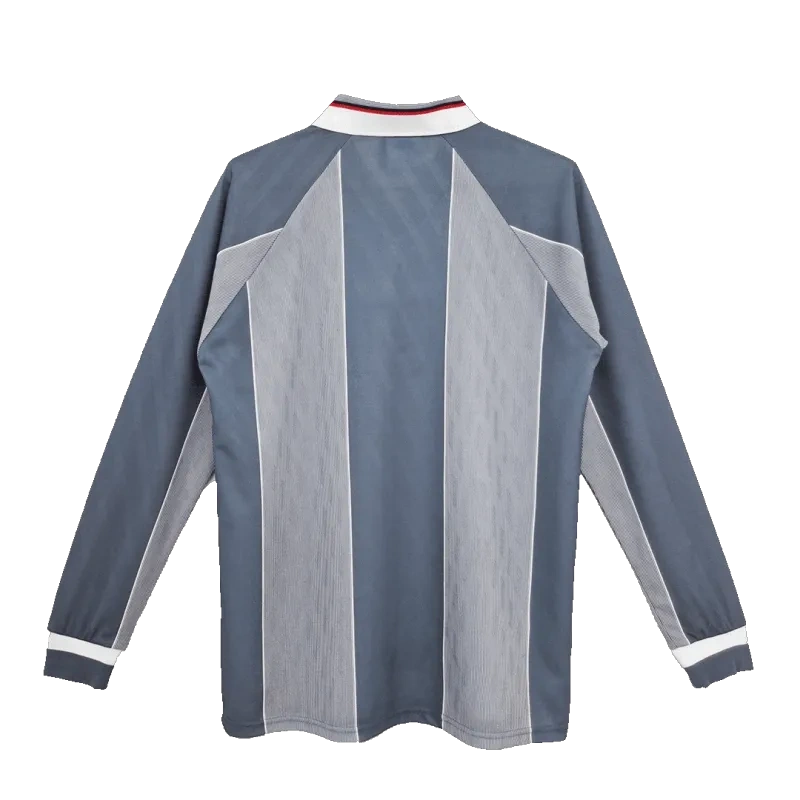 1996 England Retro Away Long Sleeve Jersey Replica Euro Cup