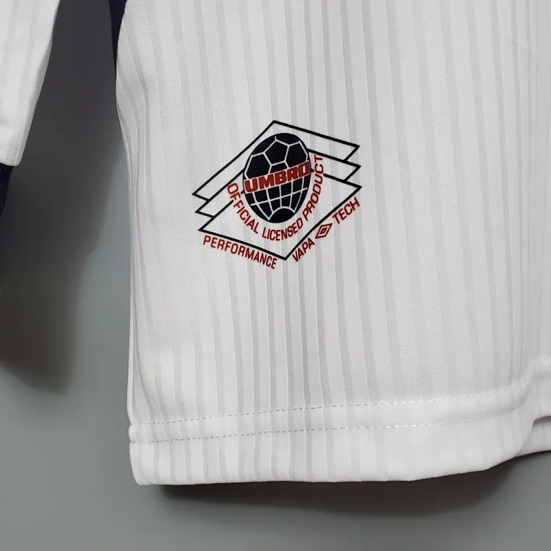 1998 England World Cup Home Retro Jersey Long Sleeve #7 BACKHAM #20 OWEN