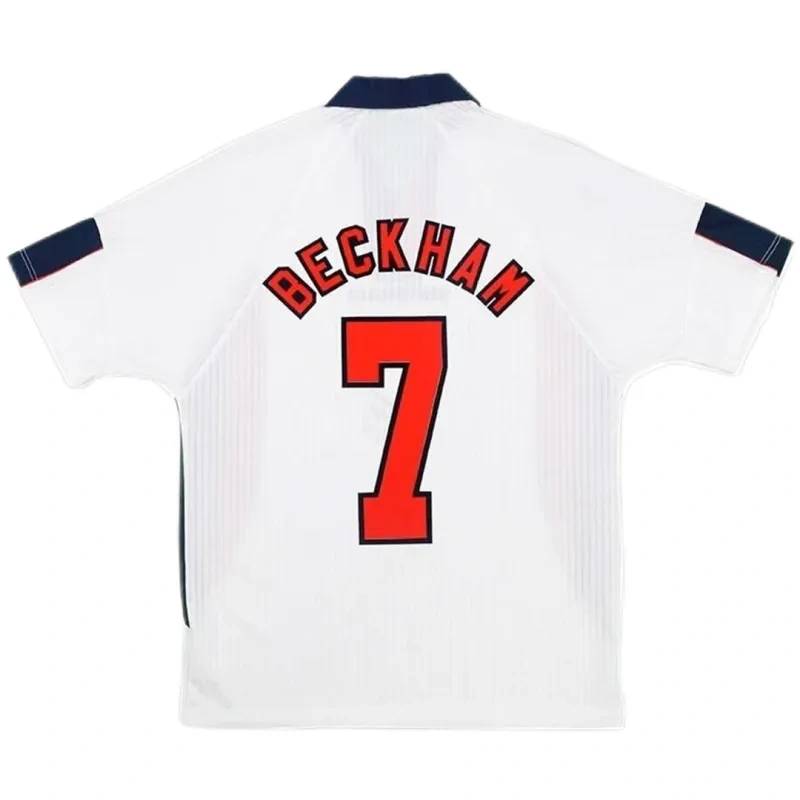 1998 World Cup England Home White Retro Jersey