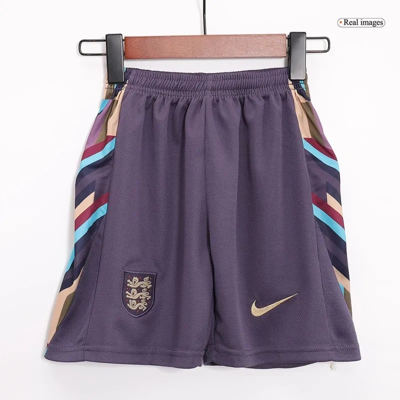 Kids England Away Soccer Socks 2024 Children Apparel