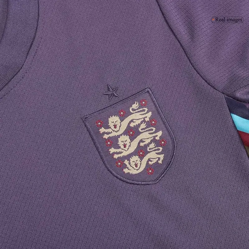 Kids England Away Soccer Socks 2024 Children Apparel