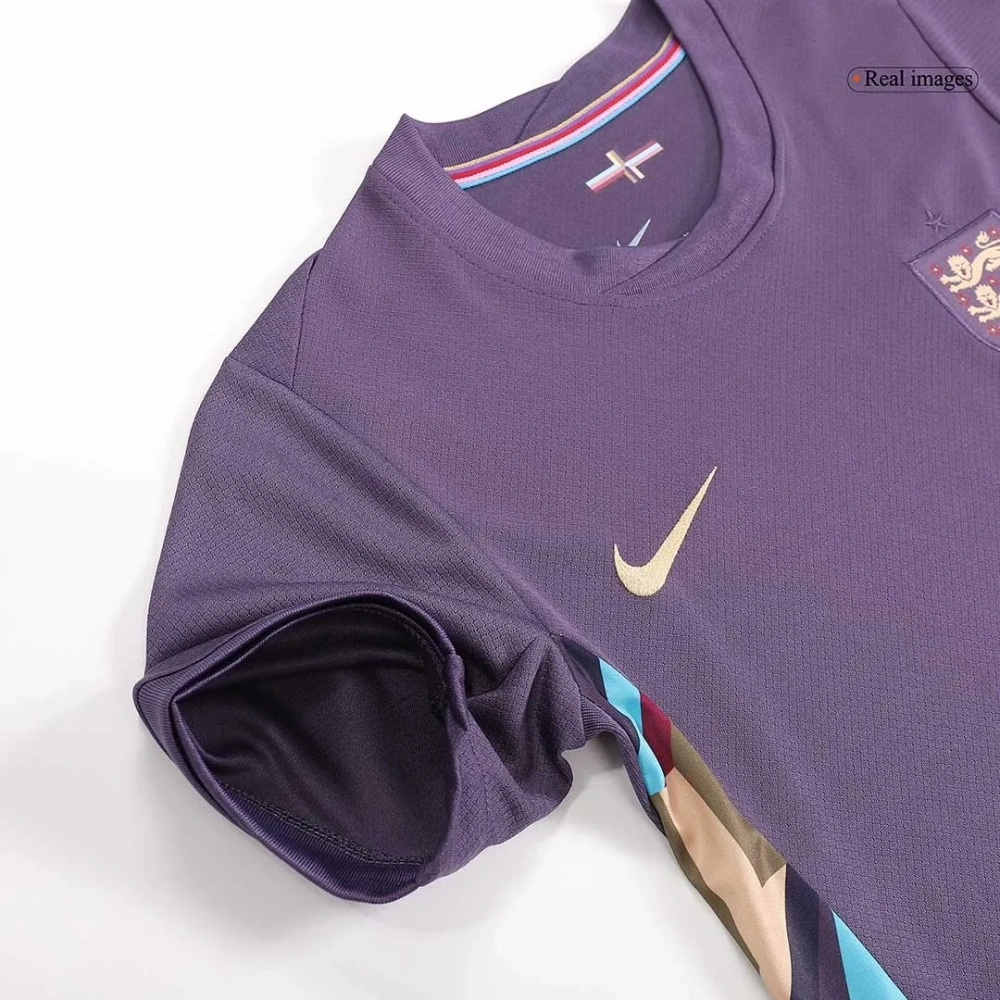 Kids England Away Soccer Socks 2024 Children Apparel