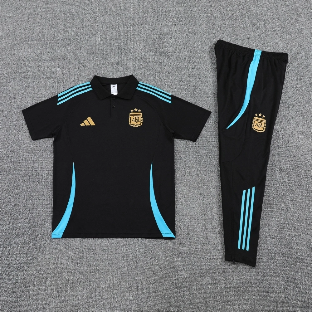 2025-26 Argentina Football jersey Training Kit (jacket+Pants) Blue