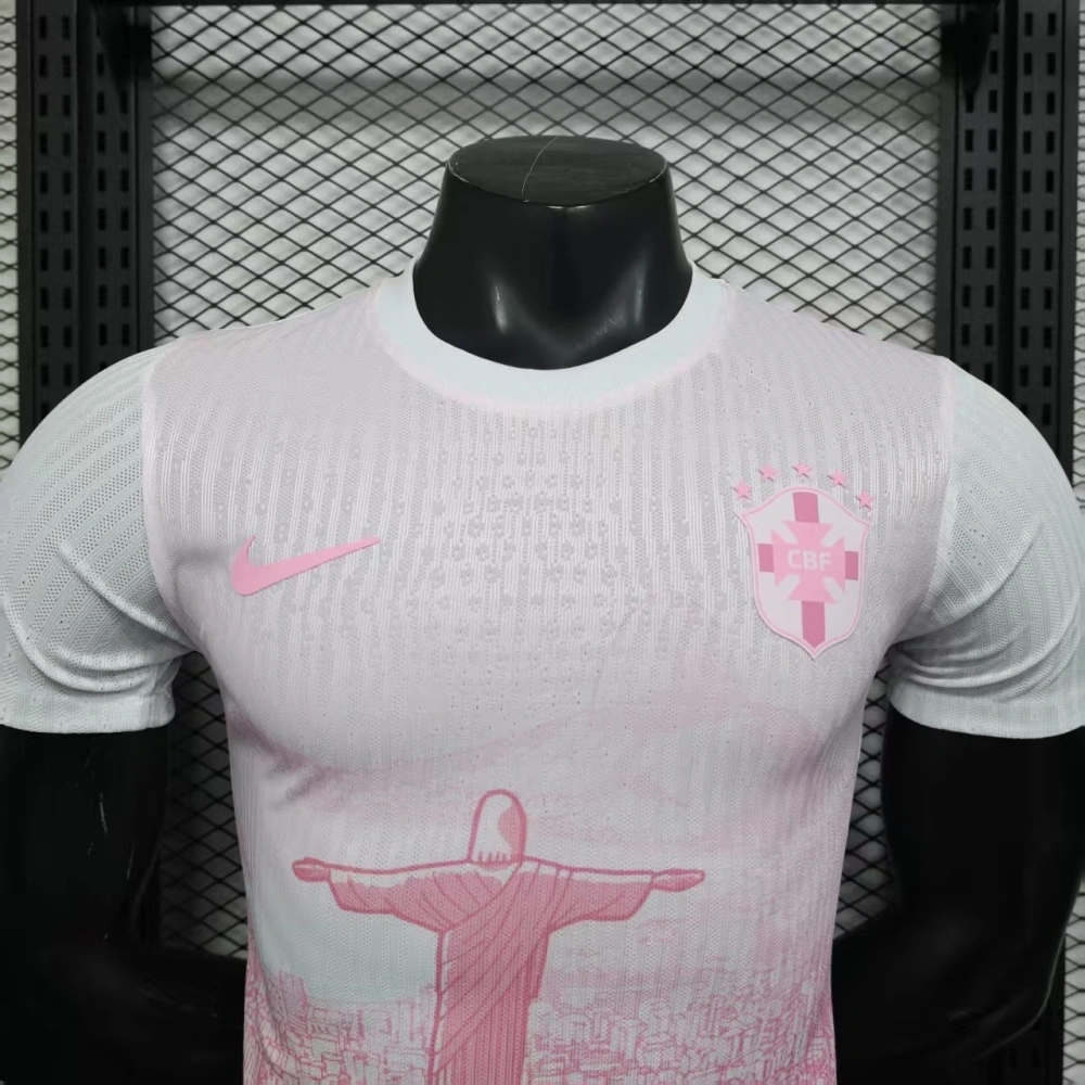 2025-26 Neymar Brazil Pink Special Edition Football Shirt Player version