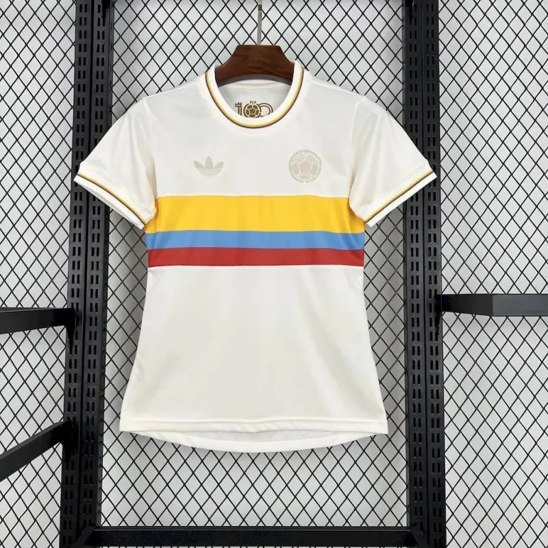 2024-25 Colombia Nation 100th Anniversary Fan Version Football Jersey