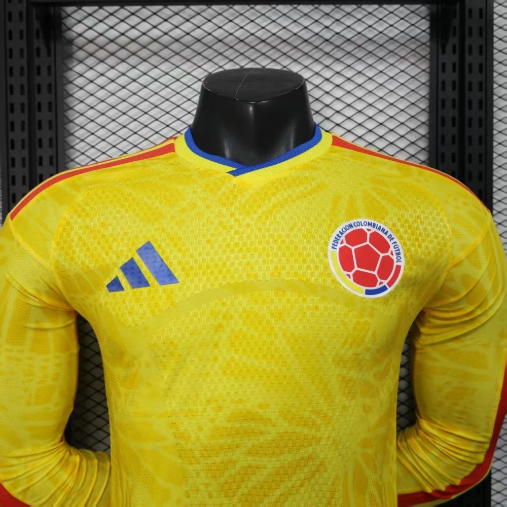 2026 Colombian World cup Home Long Sleeve football jersey Player edition