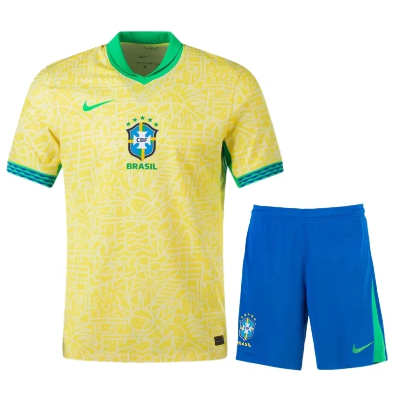 Brazil Home Kit (Jersey+Shorts) Copa America 2024