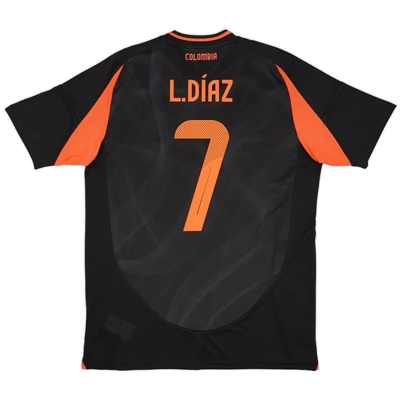 Colombia Nation Away James #10 L.Díaz #7 Football Jersey Copa America 2024
