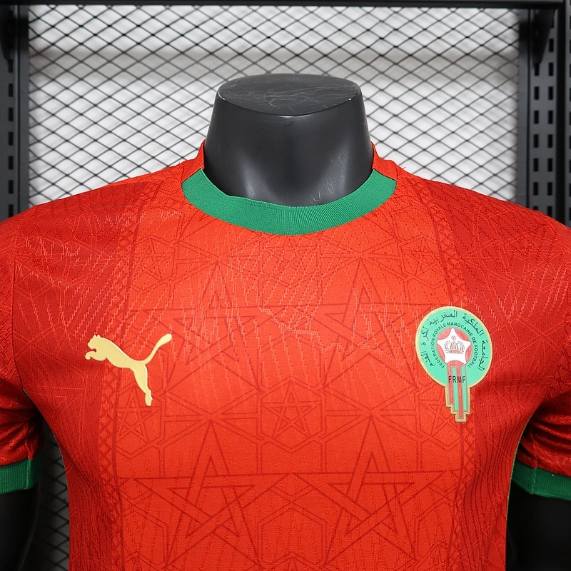 2025 Morocco Home Soccer Shirt Player Version