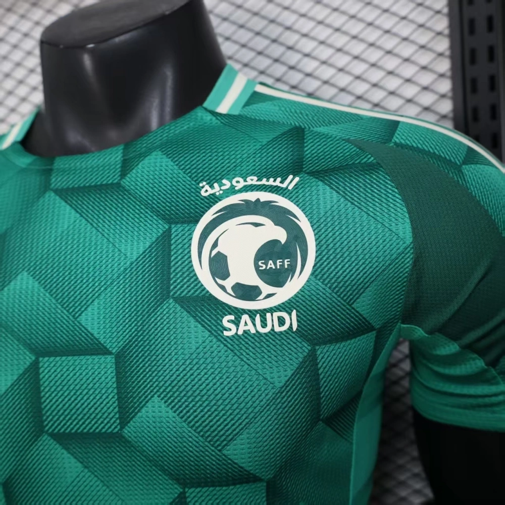 Saudi Arabia 25-26 World Cup Home green Football jersey Player version