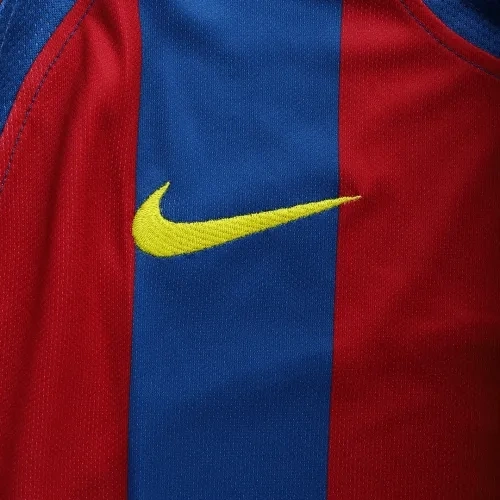 2005/06 Barcelona Messi #30 UCL Final Retro Jersey Home