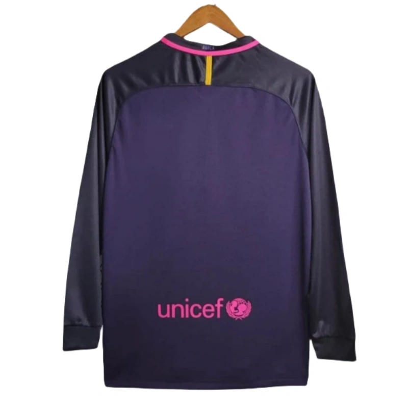 Barcelona Retro Long Sleeve Away Football Shirt 2016-17