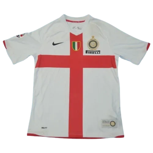 07-08 Inter Milan Figo #7 Retro Jersey 100th Anniversary Away