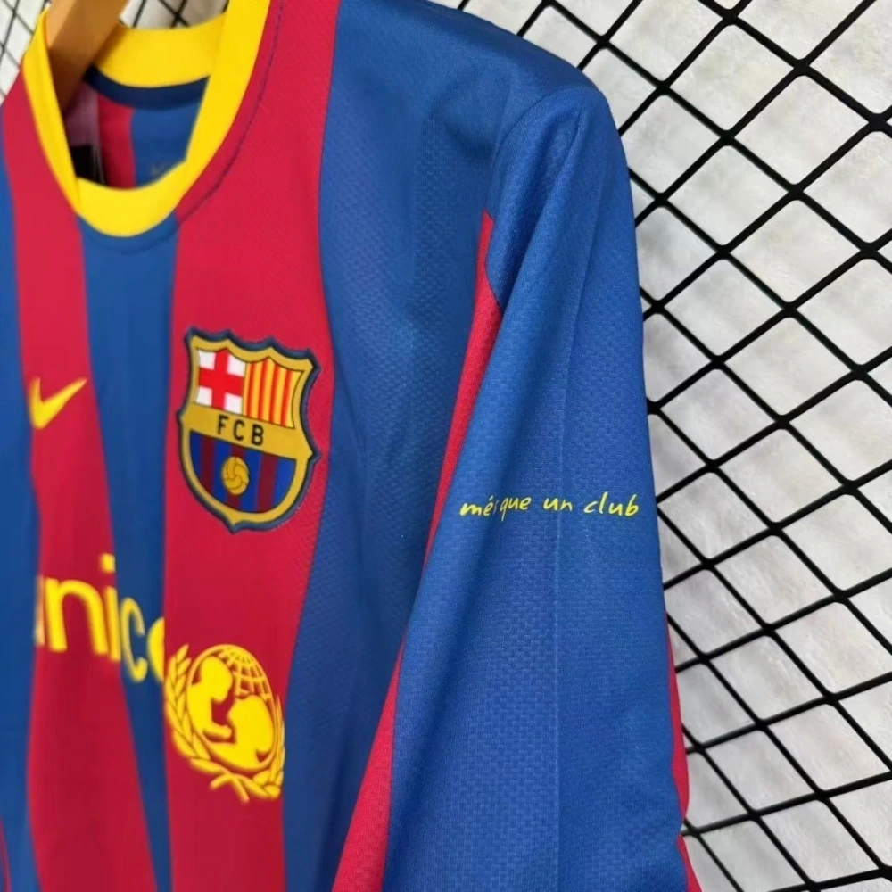 10-11 Retro Barcelona Home Long sleeves Football Shirt