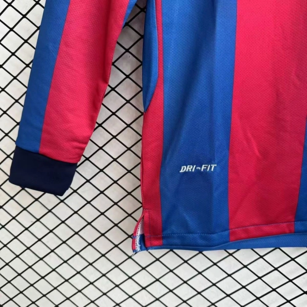 10-11 Retro Barcelona Home Long sleeves Football Shirt