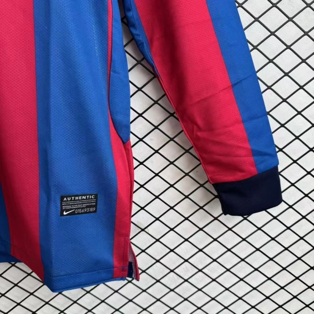 10-11 Retro Barcelona Home Long sleeves Football Shirt