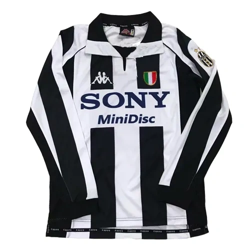 1997-98 Juventus Retro Jersey Home Long Sleeve Replica