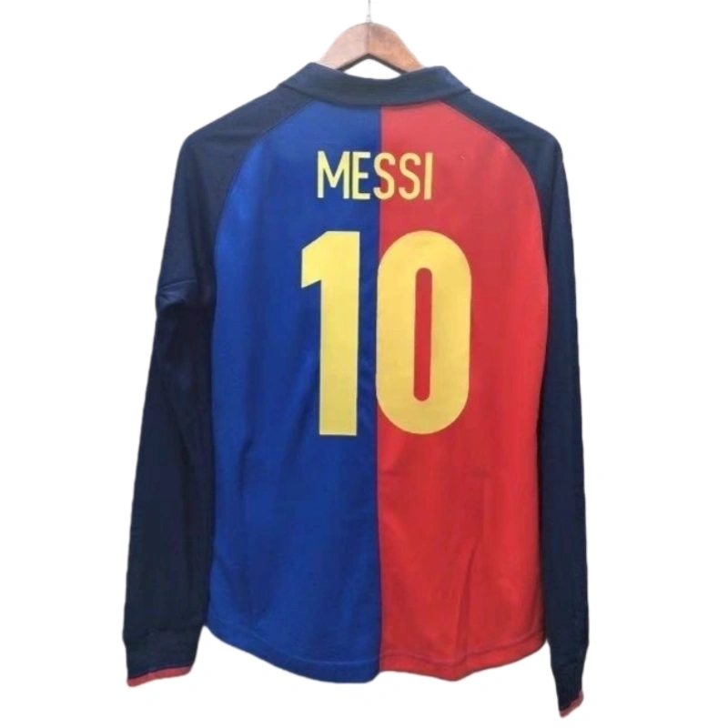 1999/2000 Retro Barcelona Home Long sleeves 100th Anniversary Version Football jersey