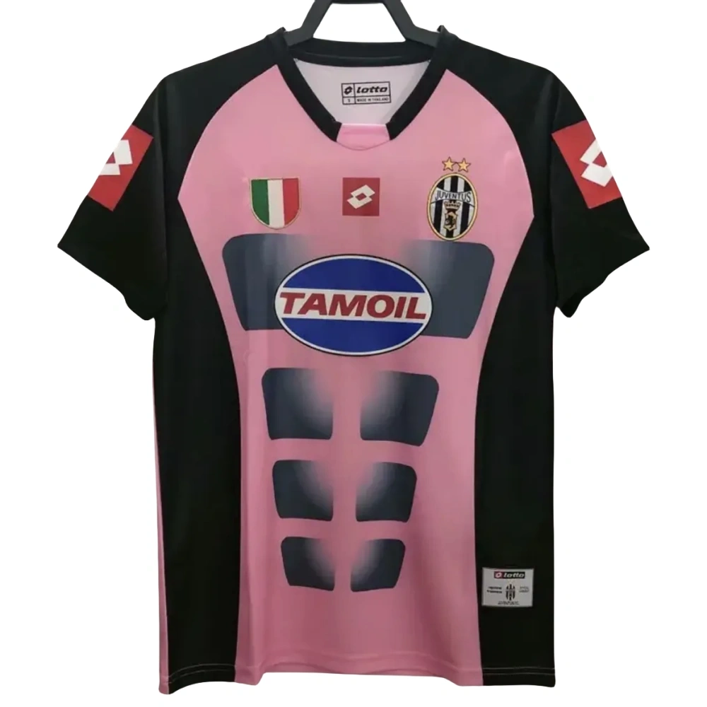 2002-03 Juventus Retro Jersey Goalkeeper Pink