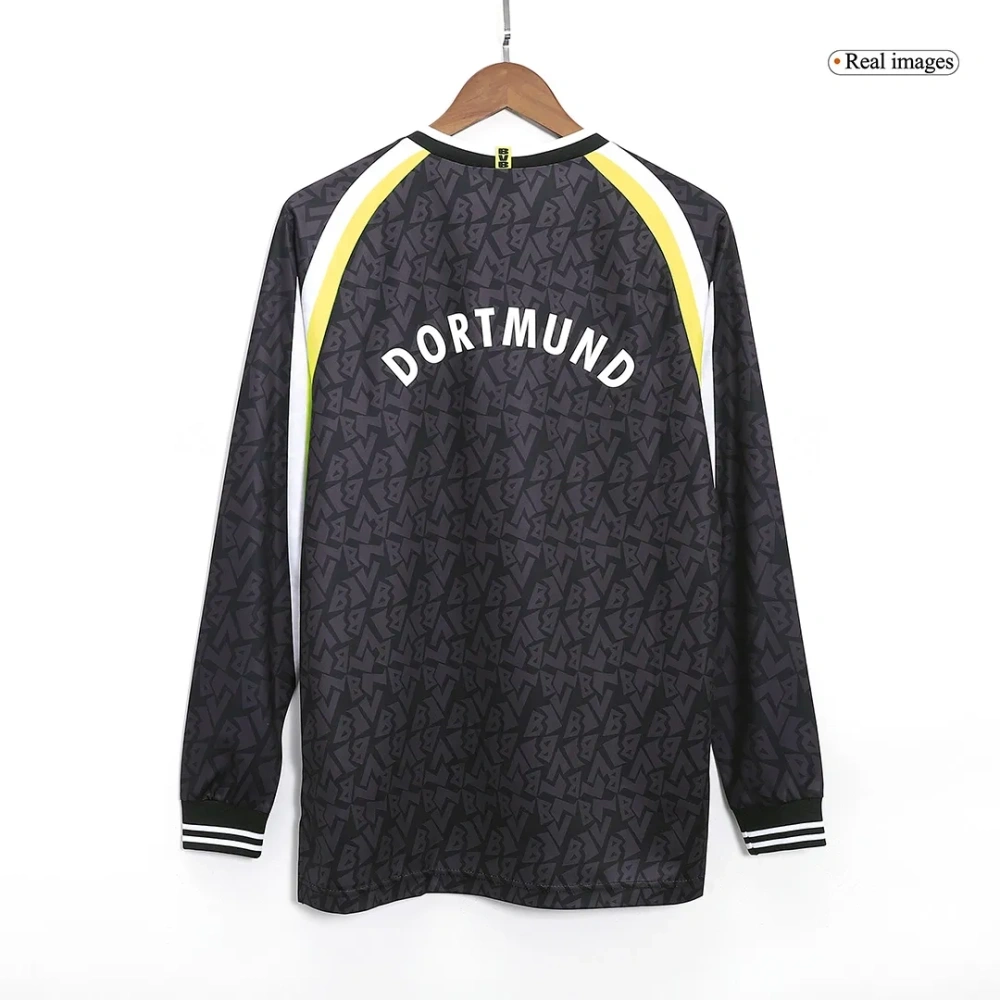 95-96 Borussia Dortmund Retro Away Long Sleeve Jersey