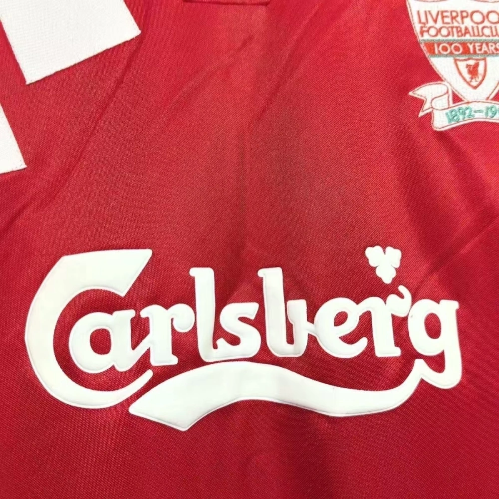 Liverpool Retro Jersey Home Centenary Shirt 1992-93