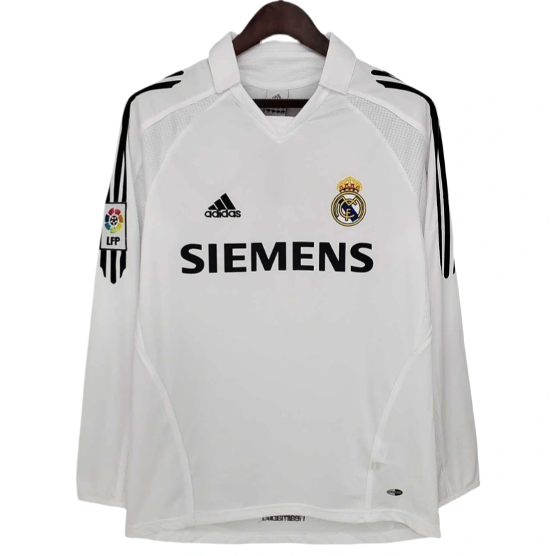 2005-06 Real Madrid home Retro long sleeve Football jersey