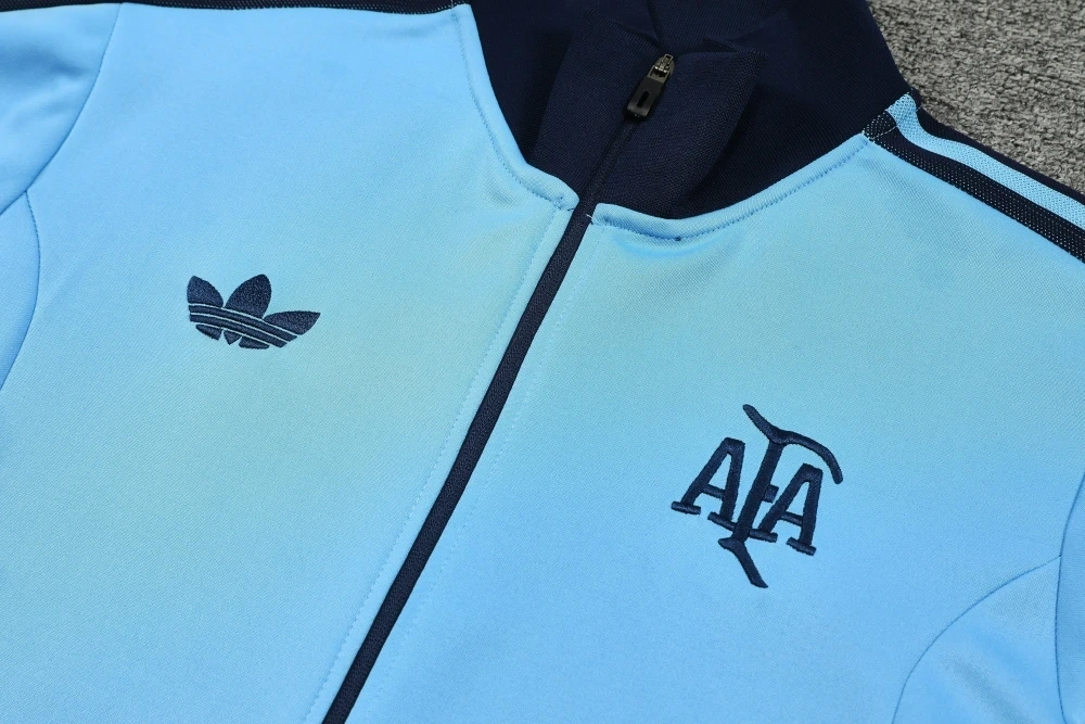 2025-26 Argentina Football jersey Training Kit (jacket+Pants) Blue
