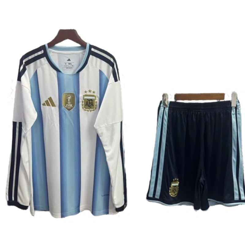 2026 Argentina World Cup Home Long Sleeve Football jersey kit Fan edition